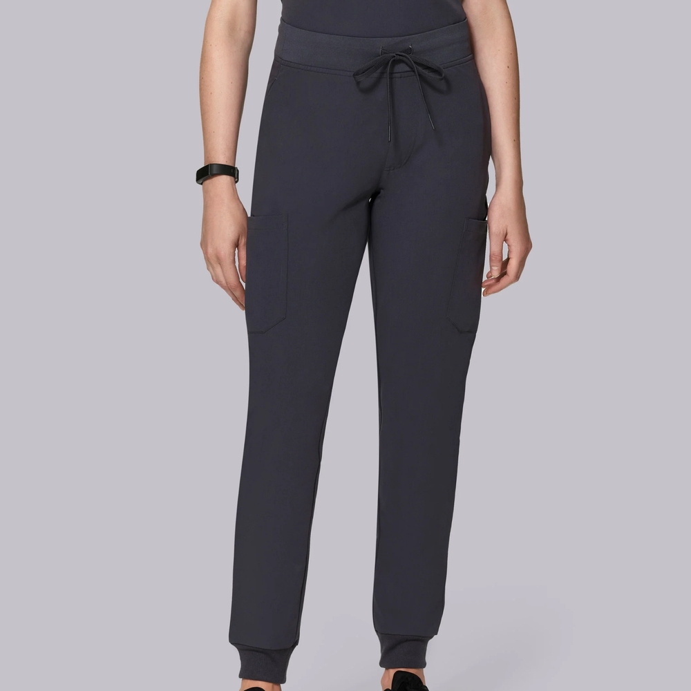 MANDALA Nine Pockets Joggers Pewter. Size Medium Petite.